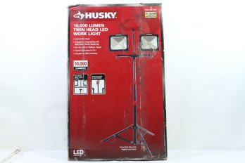 Husky 10,000-Lumen Twin-Head LED Work Light