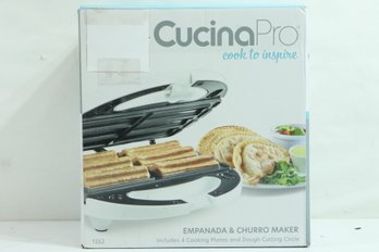 Cucinapro Empanada And Churro Maker Machine- Cooker W 4 Removable Plates New