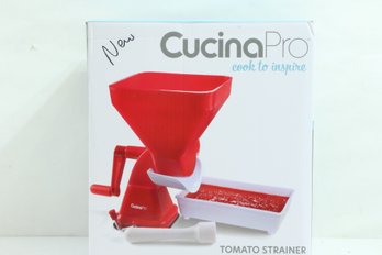 CucinaPro Manual Tomato Strainer, Juicer Food Mill, Suction Cup Base New