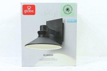 Globe Harris 1-Light Matte Black LED Outdoor/Indoor Barn Light Wall Sconce