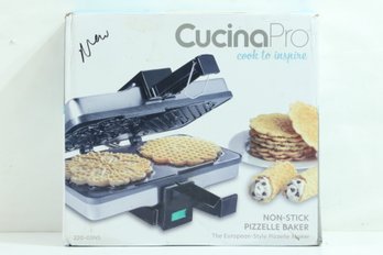 CucinaPro Pizzelle Baker Non-Stick Italian Waffle Iron Cookie Maker New