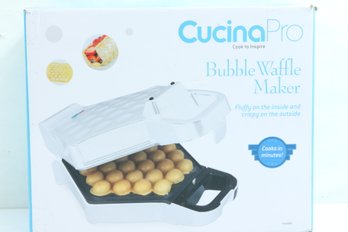 CucinaPro Bubble Waffle Maker- Electric Non Stick White New