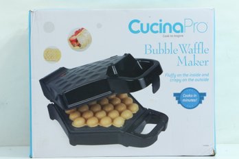 CucinaPro Bubble Waffle Maker- Electric Non Stick Black New