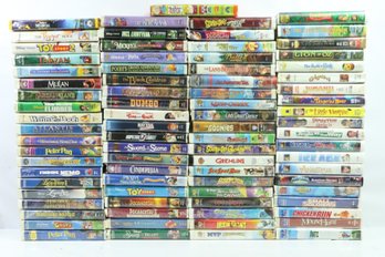 Large Group Of Vintage Disney VHS Tapes