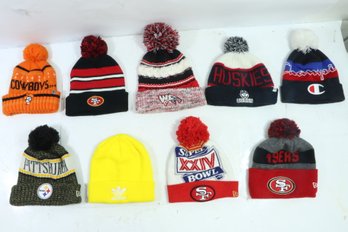 Group Of Vintage Sports Winter Hats