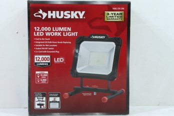 Husky 12000 Lumen LED Portable Worklight With Stand - Black