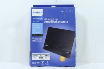 Philips Indoor HDTV Antenna With Signal Finder VHF UHF 1080P 4K Ultra HD