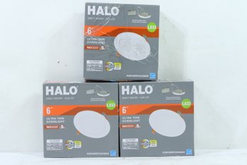 3 Halo HLBSL 6 In. New Construction Or Remodel Canless Recessed LED Kit