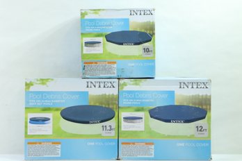 Group Of 3 Intex Pool Covers 10', 11.3 ' & 12' New
