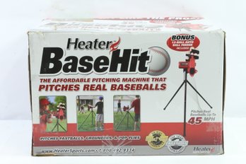 .Heater Sports Base Hit Lite & Real Baseball Pitching Machine New