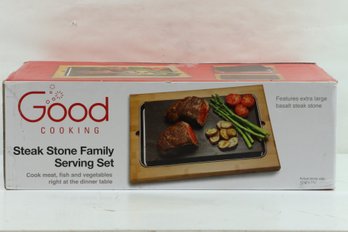 Good Cooking Steak Stone Family Serving Set - Cook Meat, Fish & Veggies New