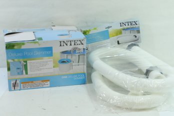 Group Of Intex Pool Items Includes Skimmer And 2 Filter Pump Hoses
