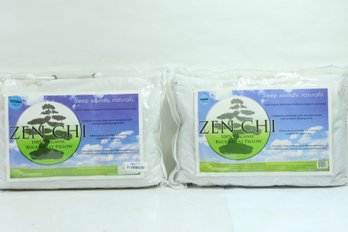 2 Zen Chi 136726 100 Organic Buckwheat Hull Pillow Contours Personal 14'x 20'