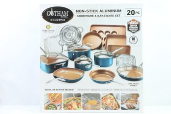 Gotham Steel 20 Piece Nonstick Pots And Pans Set Including Bakeware New