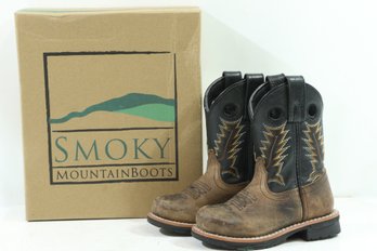 Smoky Mountain Western Boots Boys Buffalo 5.5 Child Brown Black 3892