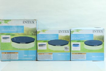 Group Of Intex Pool Covers Includes 12', 8' & 10' New