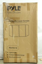 Pyle PDJFAC10 Foldable DJ Front Board Display Booth Cover Screen Scrim Panel New