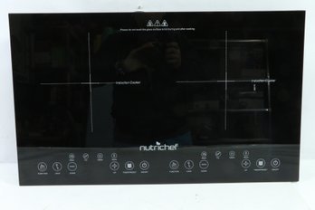NutriChef Double Induction Cooktop - Portable 120V Digital Double, Black Never Used