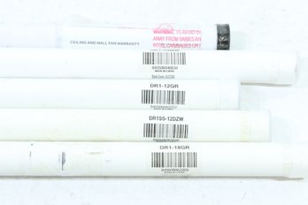 Group Of 5 FANIMATION Ceiling Fan  Extension Downrods Different Sizes