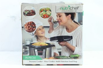 NutriChef PKPRC66 Pressure Cooker / Rice Cooker Multi-Function Food Prep New