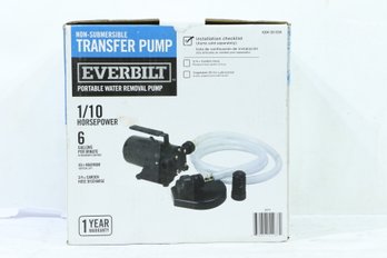 Everbilt EBTP1 1/10 HP Non-Submersible Self-Priming Transfer Pump