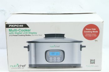 Countertop Oven Multi-Cooker With Easy Crock Oven Cooking Presets New
