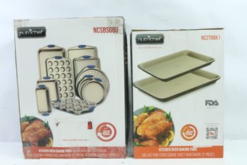 NutriChef NCSBSG60 10-Piece Nonstick Bakeware Set & 2 Tray Set New