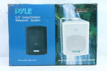 Pyle PDWR5T Waterproof Outdoor Speakers Set - White Never Used