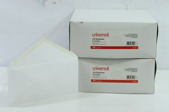 2 Boxes Of Universal Business Envelope, #10, 4 1/8 X 9 1/2, White, 500Box