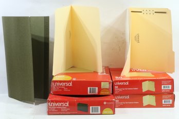 4 Boxes Of Universal File Folders New