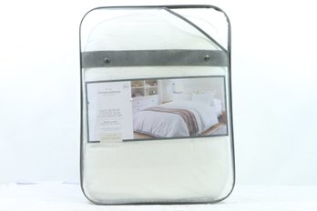 Threshold Studio Mcgee Lace Border Cotton Slub Comforter Set Full/Queen White New