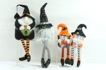 Group Of 4 Vintage Halloween Gnomes