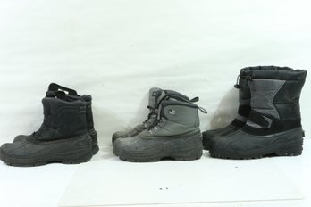 3 Pairs Of Mens Boots  Khomba , Sporta Etc Size 10, 9, 8