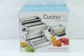 CucinaPro Pasta Maker Deluxe Set 3 Piece Machine New