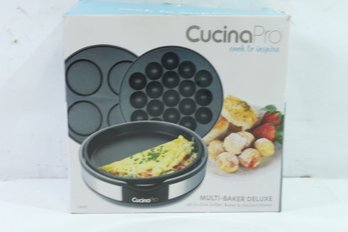 CucinaPro Multi Baker Deluxe- 3 Interchangeable Skillets For Grilling, Baking Or Dessert Making- Takoyaki