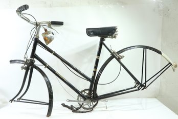 Vintage Raleigh Sports 3 Speed Bike With Brooks Seat