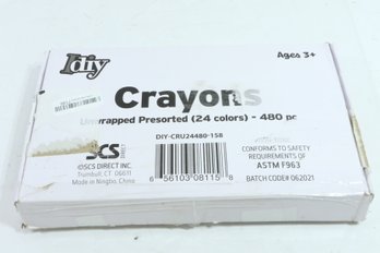 480 Un-wrapped Presorted Crayons