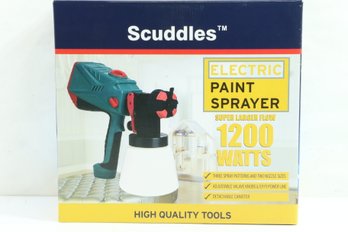 Scuddles Paint Sprayer, 1200 Watt HVLP Home & Outdoors Includes 5 Nozzle New