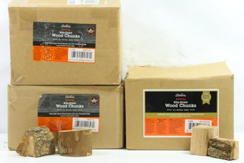 3 10lb Boxes Of Camerons Kiln Dried Wood Chunks For Smoking