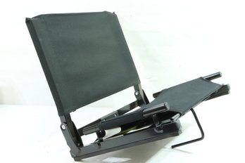 Stadium Chair Co. Folding Game Changer, Bleacher Seat Black