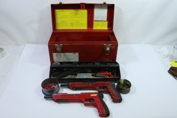 2 Ramset Red Head Model 721 Powder Actuated Guns With Accessories