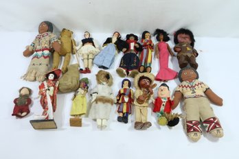 Group Of Vintage & Antique Dolls See Pictures For Whats Included