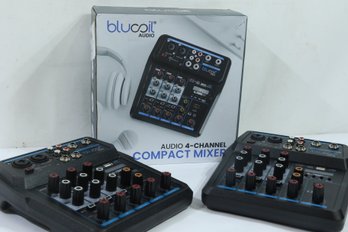 3 Blucoil Audio 4 Channel Compact Audio Mixers