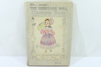 Vintage Kim Presentsthe Heritage Doll Coloring Book Never Used