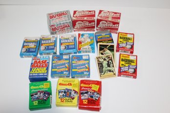 Multiple Topps & Fleer Baseball Card Packs - 1986 Topps Traded Series - K-Mart - Ames - Rite Aid - (16)