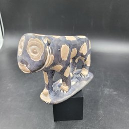Leopard Soapstone Carving