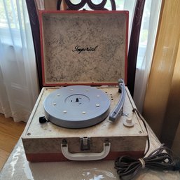 Mid Century Imperial Kids Record Player - No Belt Drive, Uses Tube - Plays!