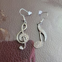 New Musical Note And G Clef Earrings