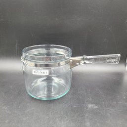 Vintage Clear Pyrex Glass Cooking Pot 6763