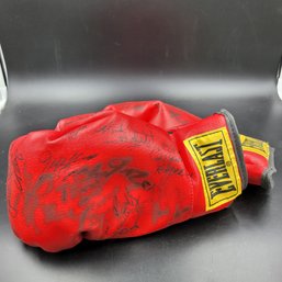 Vintage Pair Of Everlast Boxing Glove  With Many Signatures